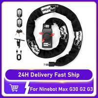 Remote Control Lock with 110dB Alarm for Ninebot Max G30 G2 G3 for Dualtron Zero Electric Scooter Waterproof Security Chain