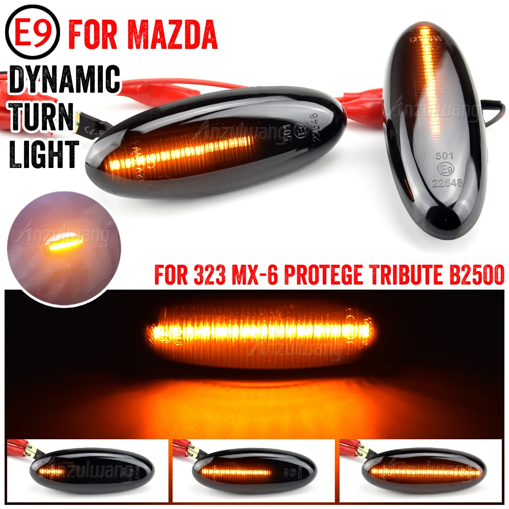 

Sequential Blinker Car Lamp LED Dynamic Side Marker Turn Signal Light For Mazda B2500 Pick up 323 Tribute Protege Astina Lantis