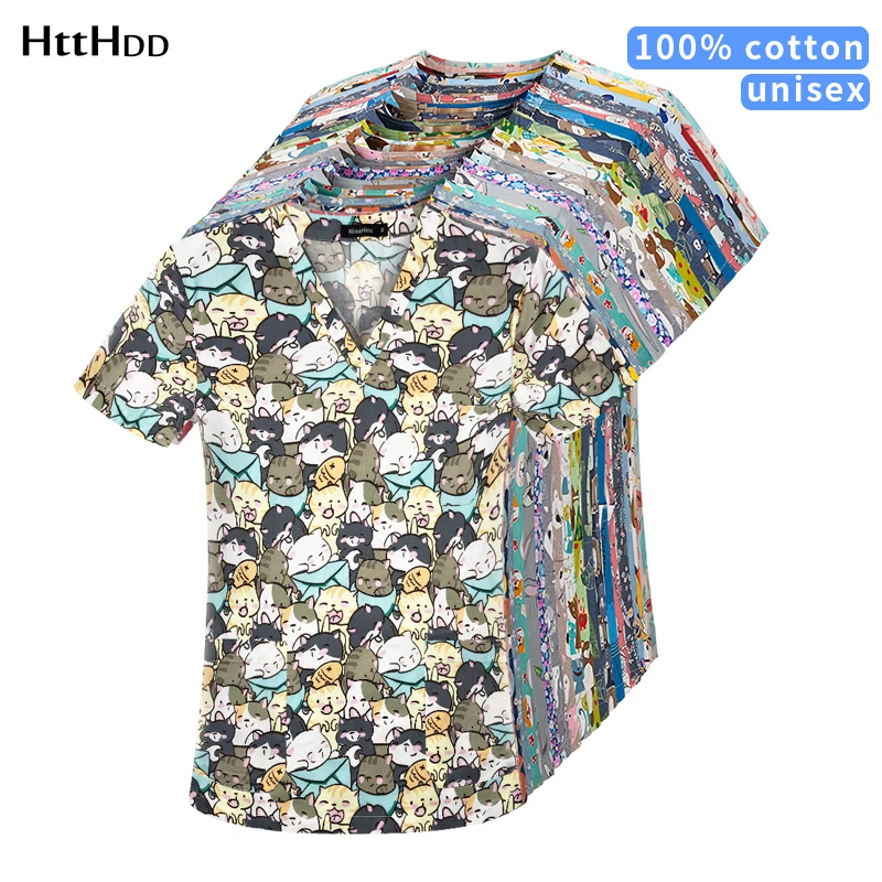 Katoen Leuke Olifant Print Uniform Schoonheidssalon Verpleging Uniform Lab Uniforme Enfermera Verpleegster Uniform Scrub Uniform Werkkleding