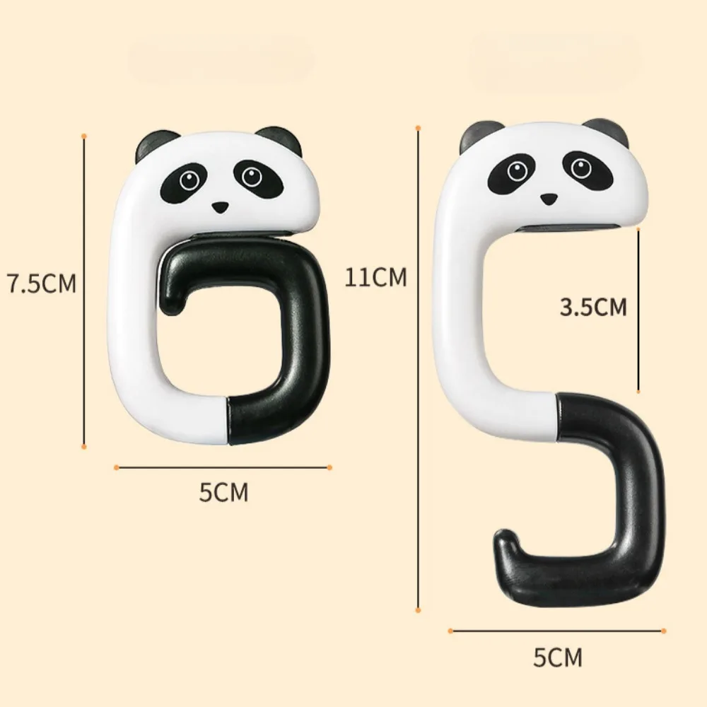 Strong Load-Bearing Desktop Bag Hook Table-Side Non-Slip Schoolbag Key Hanger Hook Foldable Cartoon Animal Hooks