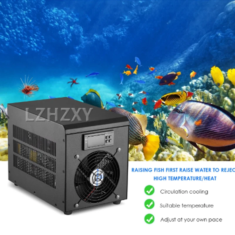 180W Aquarium Water Chiller 60L Fish Tank Cooler Heater System 10-40℃ Constant Temperature Device Sustainable Refrigeration