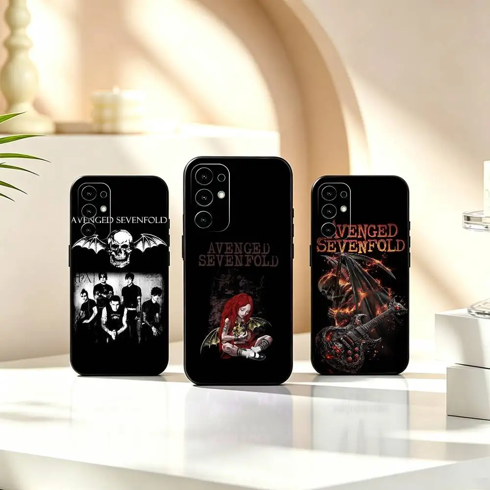 Avenged S-Sevenfold Band  Phone Case Black Silicone Soft For Samsung S26,S25,S24,S23,S22,S21,S30,Ultra,Plus,Fe,Lite