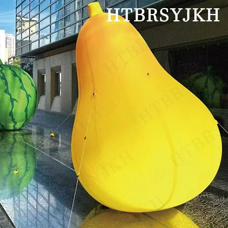 Inflatable cartoon fruit air model strawberry pear orange watermelon shopping mall activity decorative props