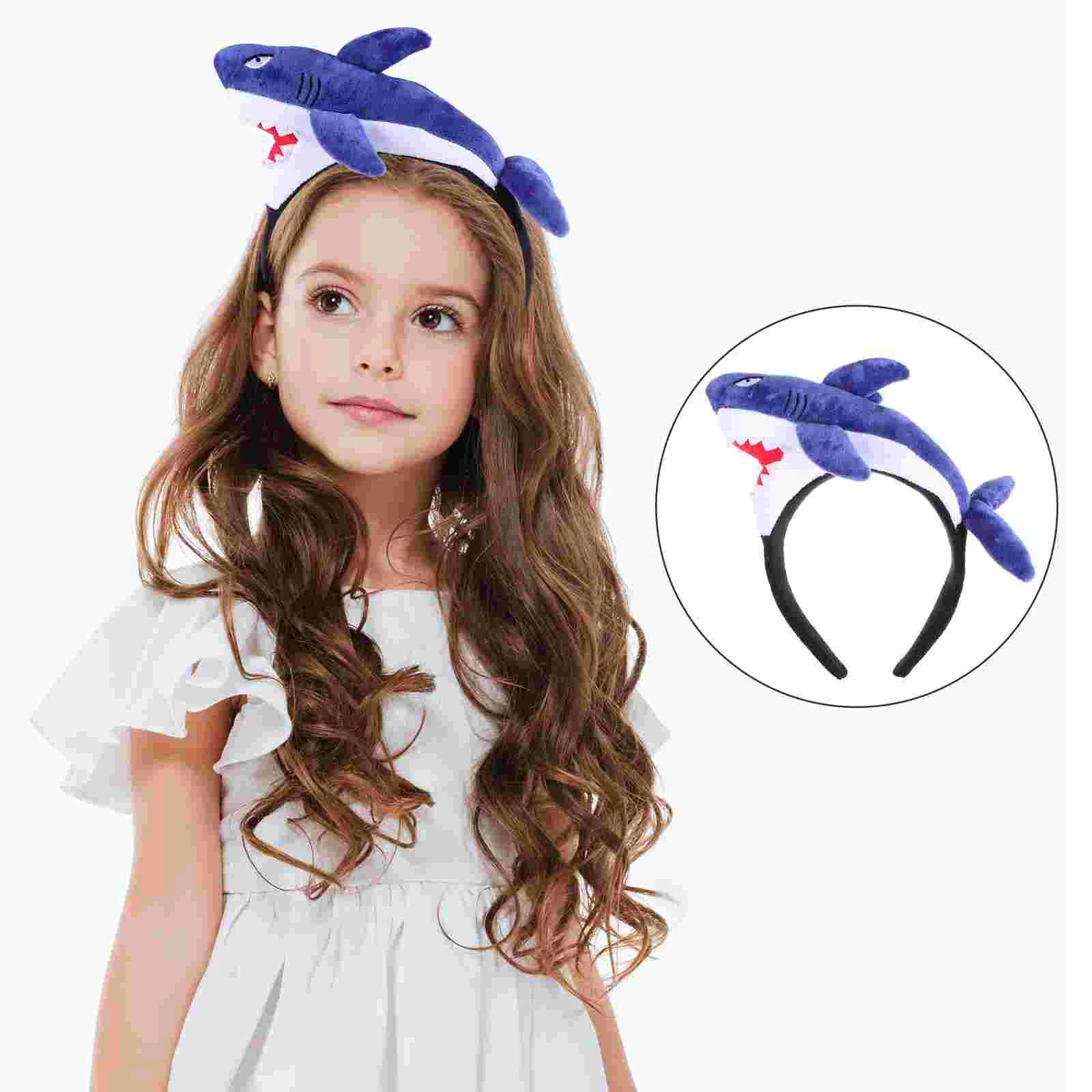 Shark Headband Decorative Hair Supply Interesting Head-wear Adorable Headdress Cosplay Adornment Headgear Cloth Child