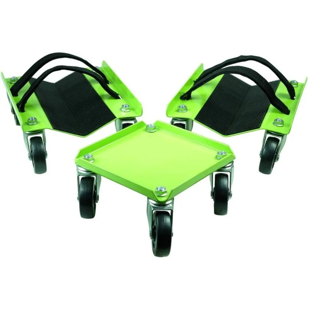 

Heavy Duty Snowmobile Dolly with V Slide 2.5 inch Nylon Swivel Casters Rubber Pad Ski Protection 2 Pairs Straps 1500 lbs