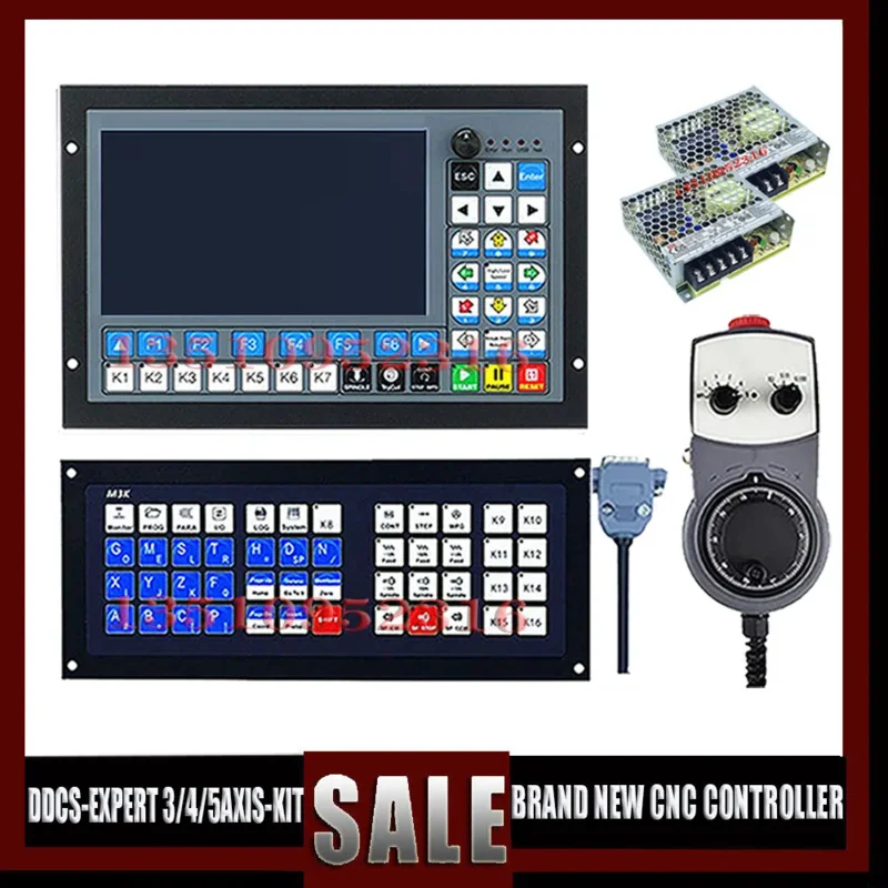 Ddcs-Exper Newly Upgraded 3/4/5 Axis Offline Controller Kit G Code Atc Extended Keyboard For Cnc Multi-Process Machining