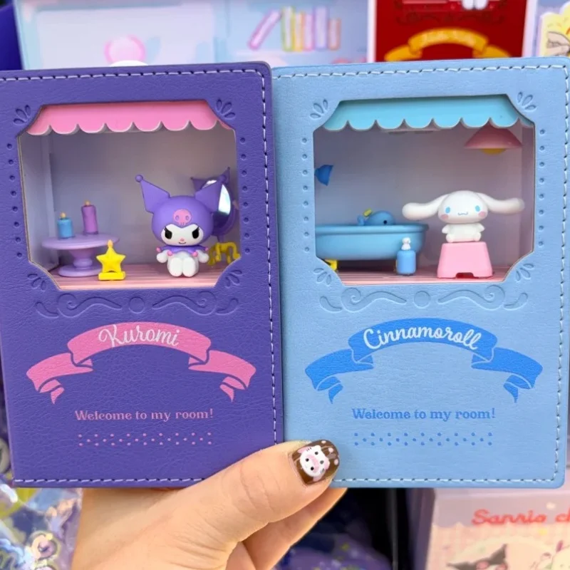 

Подлинные персонажи Sanrio, серия волшебных музыкальных книг, слепая коробка Kuromi Hello Kitty, модный орнамент, коллекция украшений, игрушка в подарок