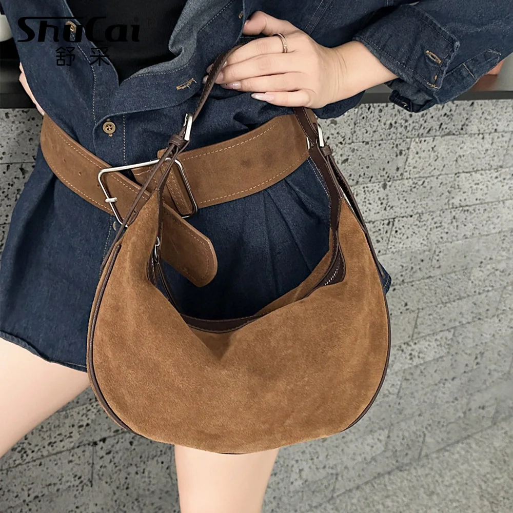 

Genuine Grade Cow Leather Women's Brown Shoudler Crossbody Tote Bag Luxury Designer Brand Ladies Coffe Handbag High Quality New