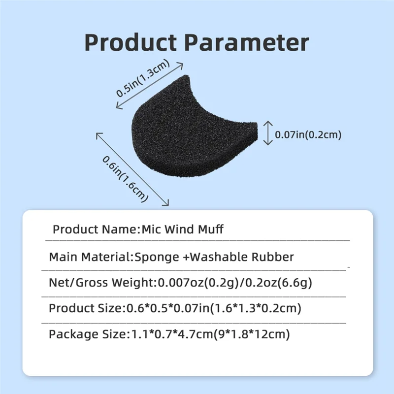 Nuovo-Mic Wind Muff Kit audio in cotone antivento Spugna riduttore di rumore per accessori Insta360 GO 3 GO3S