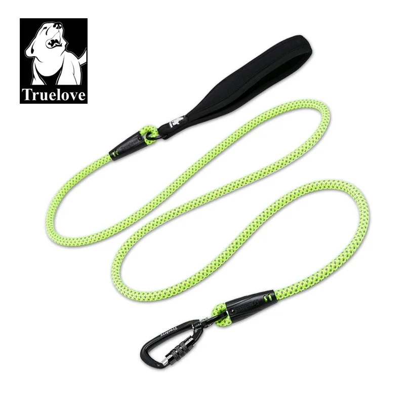 Guinzaglio per cani Truelove Guinzaglio in corda intrecciata in nylon per cani Guinzaglio da corsa per cani da compagnia portatile resistente