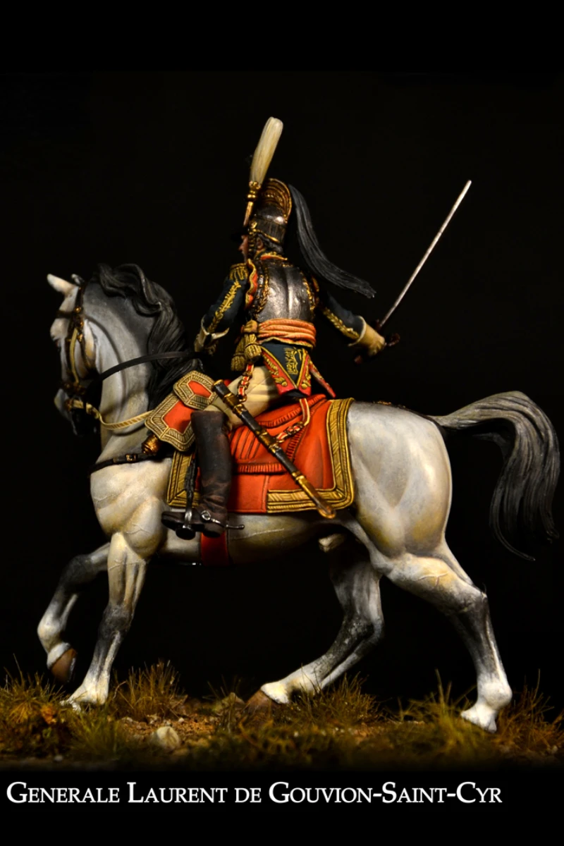 54mm (1:32) Resin Figure Assembled Model Kit History Military Guards Elite Cavalry Unassembled and Unpainted Free Shipping