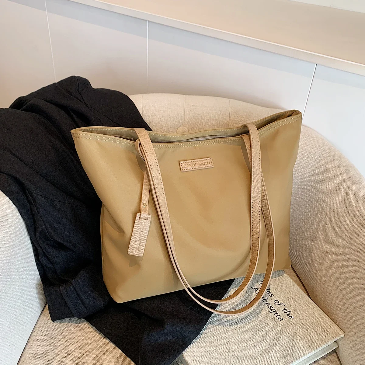 Borsa di tela borsa tote di grande capacità borsa da viaggio borsa da lavoro borsa di tela borsa di stoffa per studenti di arte borsa a tracolla
