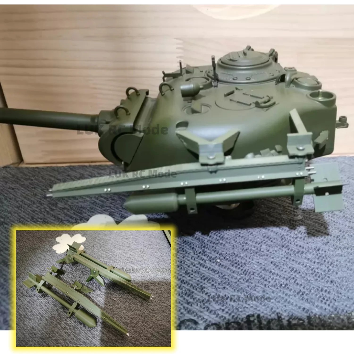 1/16 Sherman Tank Accessories Modification Upgrade Firefly Tulip Rocket Missile Model DIY Model Parts Decorative Parts DIY Model