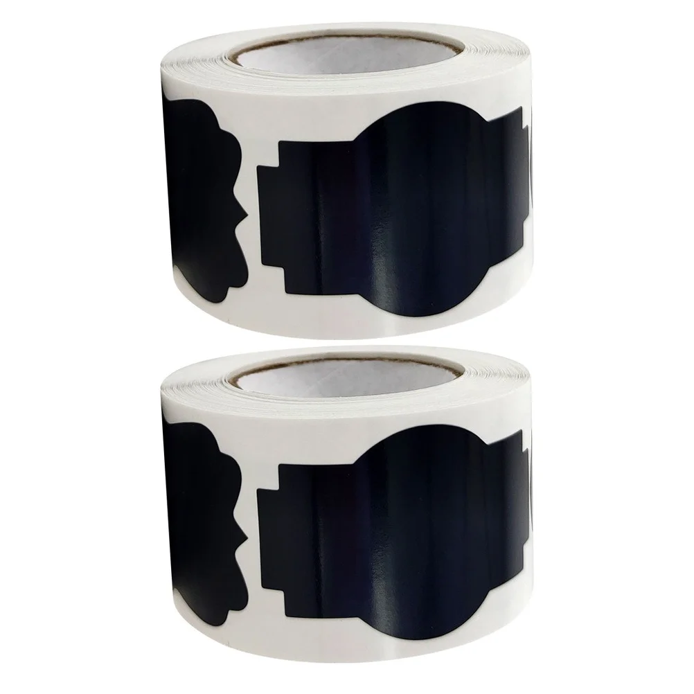 2 rollos de etiquetas de pizarra extraíbles, hojas adhesivas de PVC resistentes y grabables para despensa, tarros de cocina, contenedores, almacenamiento de alimentos para el hogar