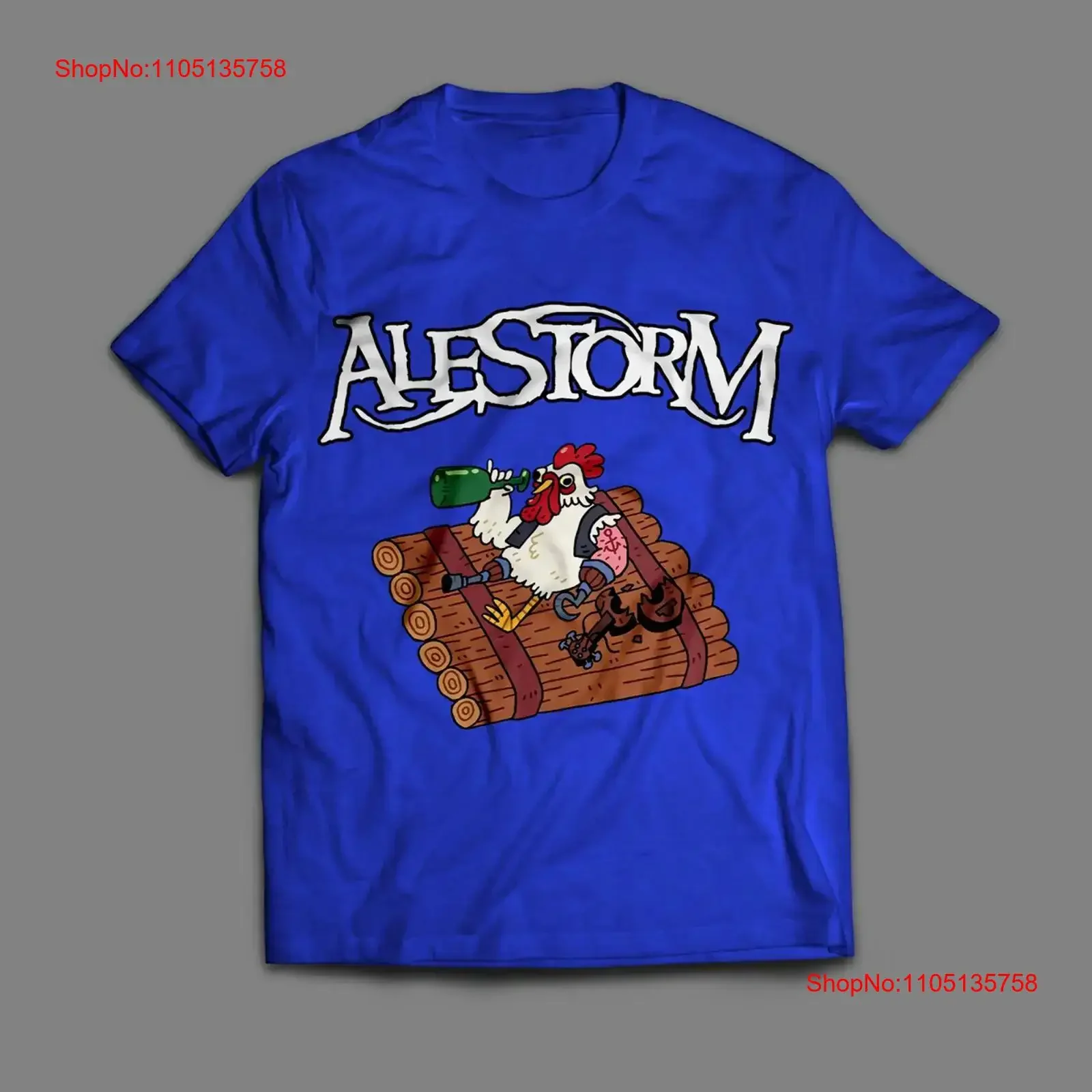Alestorm Band For Fans Heavy Cotton Blue T Shirt Full Size SG188 vintage Washed Slightly streetwear fashion Soft Comfortable