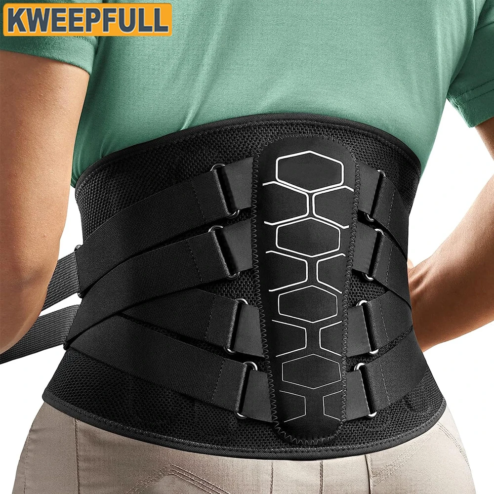

1PCS Lumbar Support Belt Lower Back Brace for Lifting,Herniated Disc,Sciatica,Pain Relief,Breathable Lumbar Brace for Men/Women