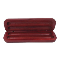 Pen Display Box Maple Wood Pen Case, Fountain Pen Storage Box, 2 Pen Organizer Box Pen Collection Box, Burgundy