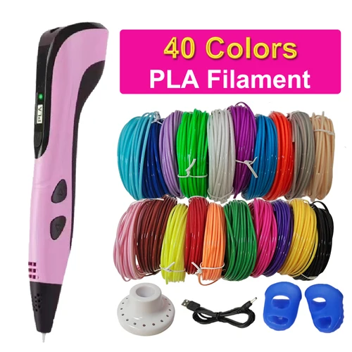 Nuevo bolígrafo 3D para niños, filamentos PLA, bolígrafo de impresión 3D, bolígrafos de dibujo DIY para niños, puerto tipo C, regalos de cumpleaños y Navidad para niños y niñas