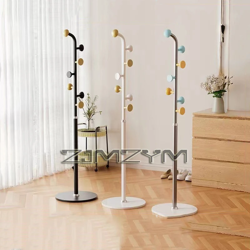 Floor-standing Coat Rack With Anti-collision Rounded Corner Design Clothes Hanger Storage Rack For Schoolbags And Coats