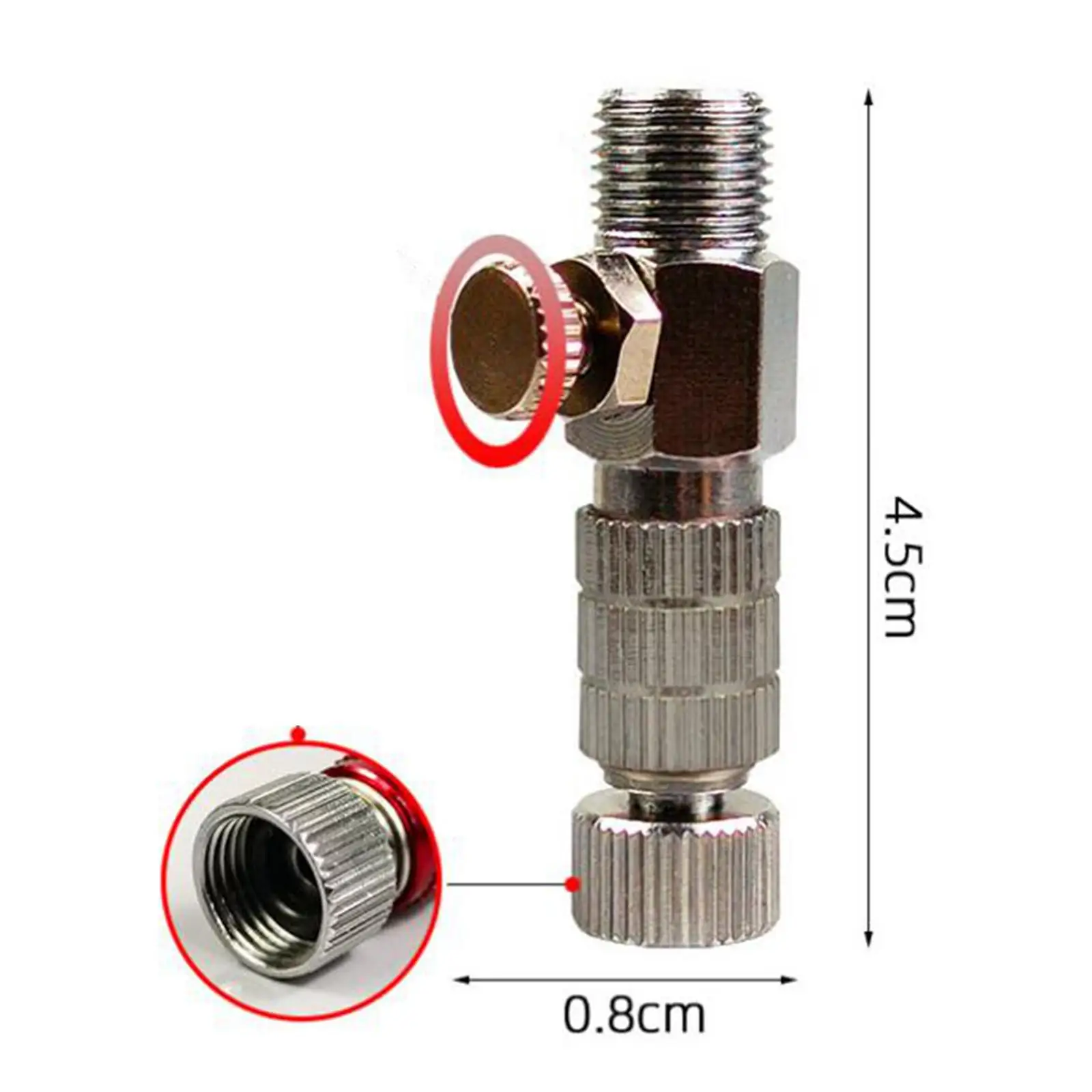 

Airbrush Adaptor for Air Compressor Airbrush Couplings Length 45mm Sturdy Badger