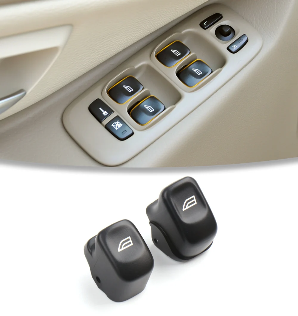 Fensterheber Steuersc halter Aufzug Glas Hub regler Knopf abdeckung für volvo v70 xc70 s80 s60 xc90 – Detail 3