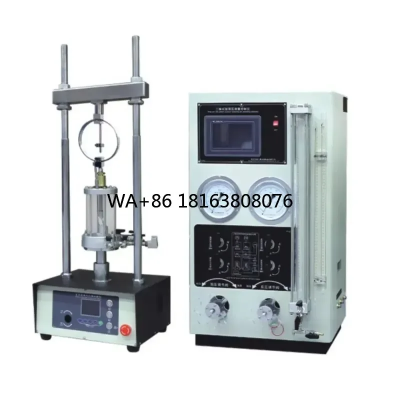 3T Full Function Triaxial Testing Machine Fully Automatic Strain Controlled Soil Triaxial Apparatus