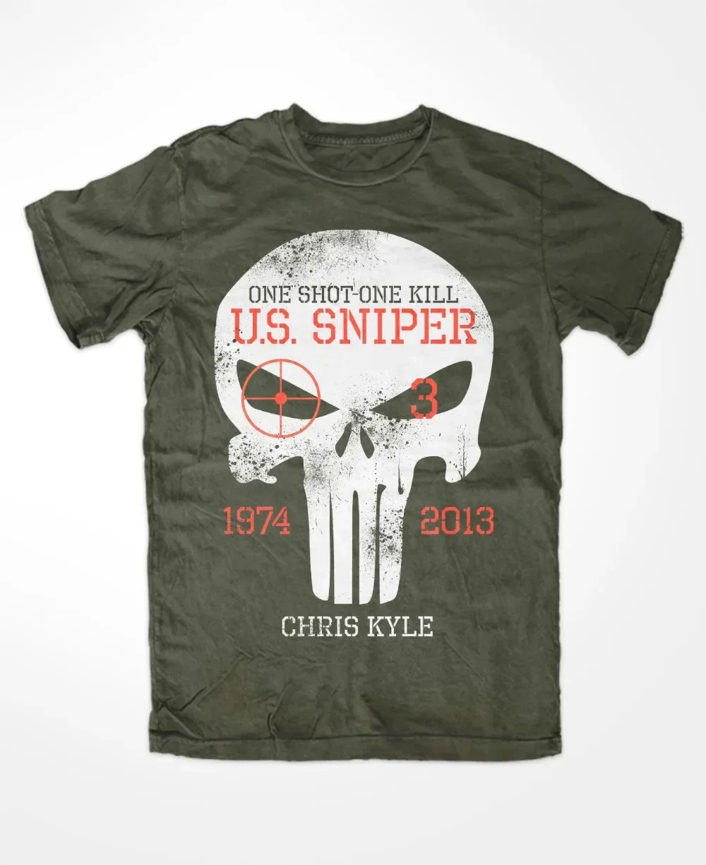 Chris Kyle T-Shirt Oliv The Devil of Ramadi American Sniper Scharfschutze Cpo Newest 2019 Fashion O-Neck Brand Men'S Tee Shirt