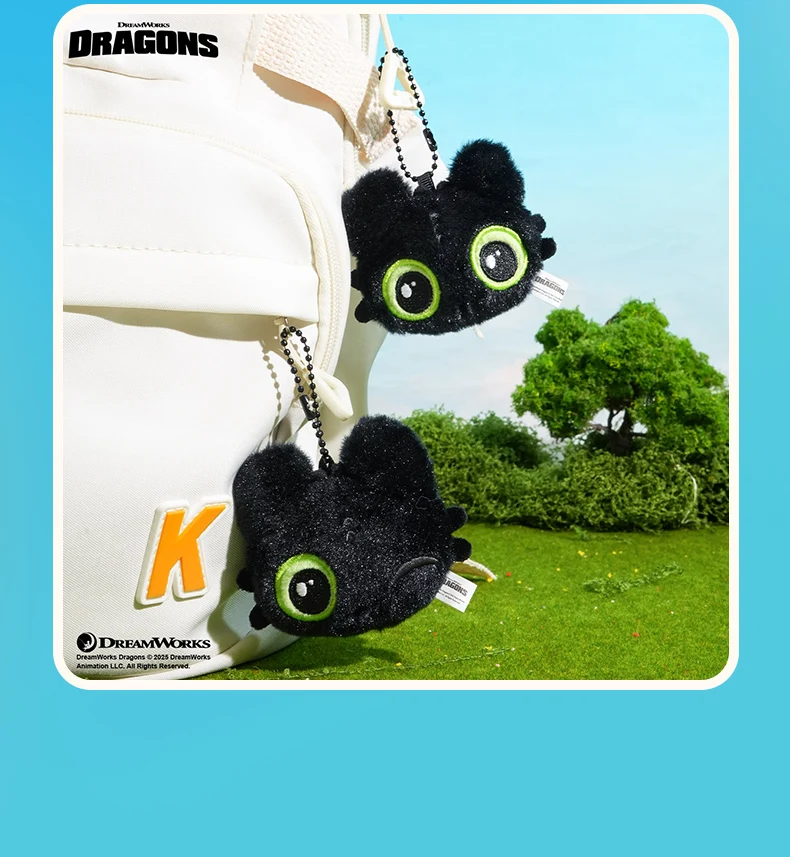 Authentischer Schlüsselanhänger „How To Train Your Dragon Toothless Boy“, neues Paar, Plüsch-Taschen-Anhänger, Schlüsselanhänger, Festival-Geschenk – Detail 12