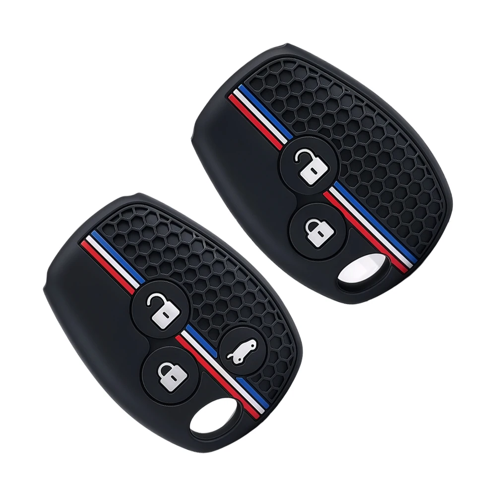 2 3 Buttons silicone car key case for renault trafic clio Duster Logan dacia sandero for Nissan terrano Almera