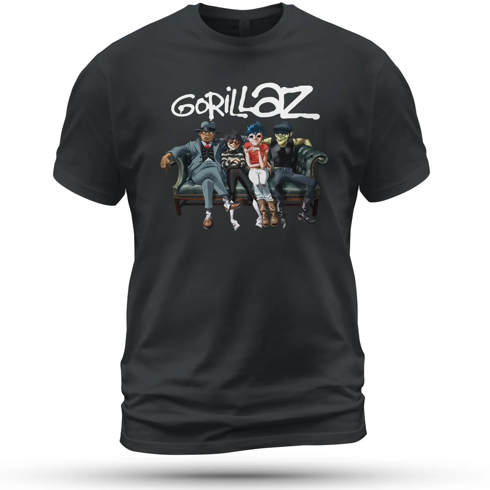 Gorillaz Member T-Shirt Funny Size XS-3XL O-neck Regular Short Sleeve Mens Graphic Tshirts Women Shirt Cotton New in Tops & Tees