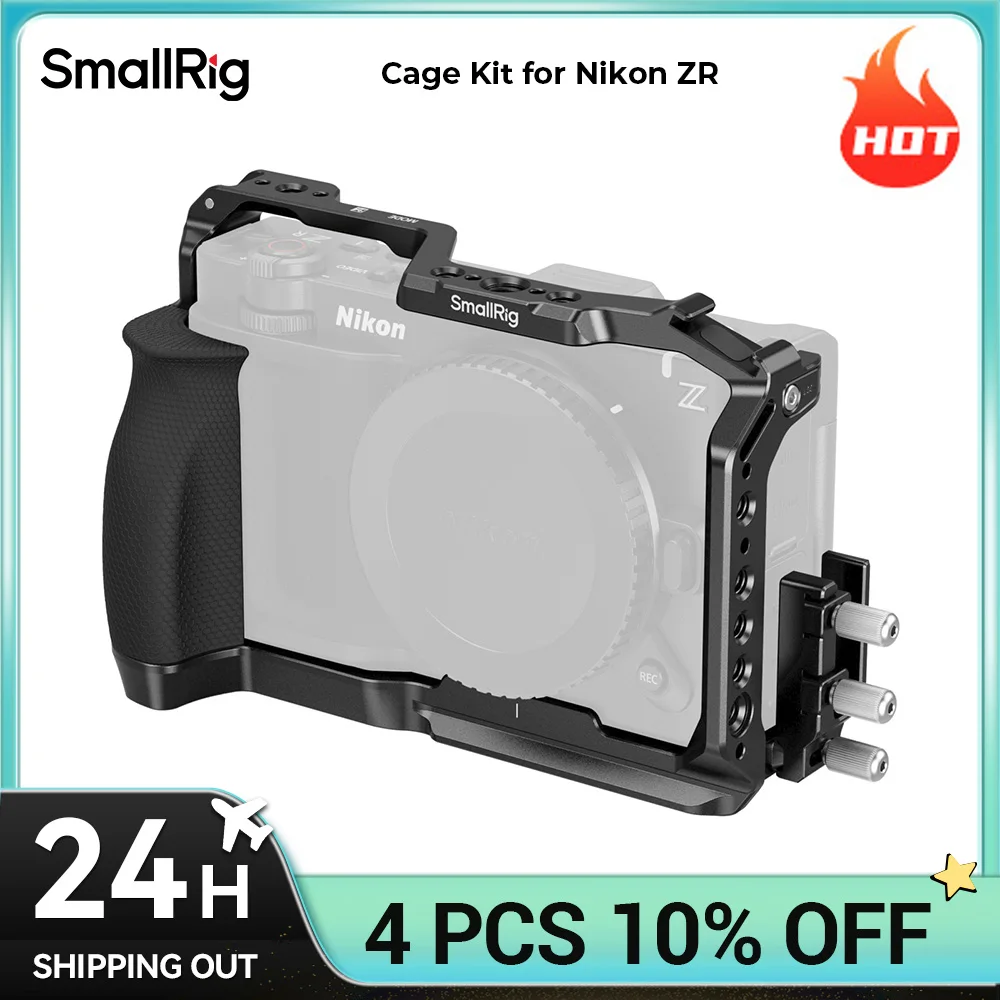 SmallRig ZR Cage pour Nikon ZR Cage Kit avec serre-câble Points de montage multiples pour trépied pour DJI pour moniteur Microphone 5467