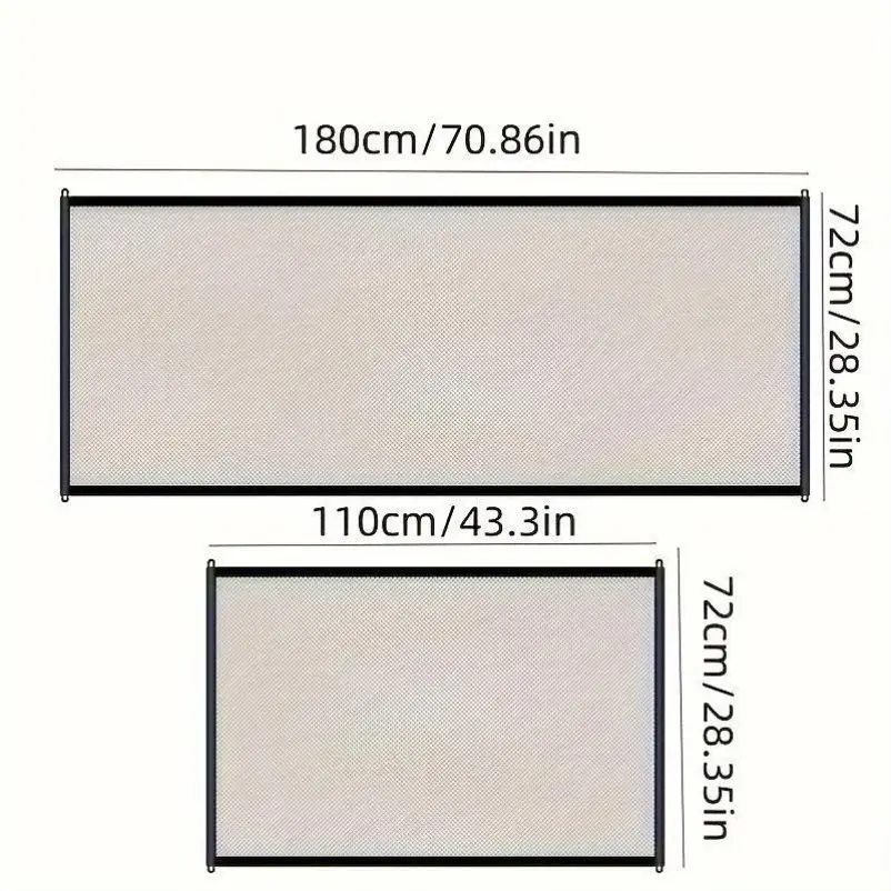 Retractable Pet Gate Dog Cat Isolation Barrier Indoor Mesh Fence Anti-escape Safety Separation Gate