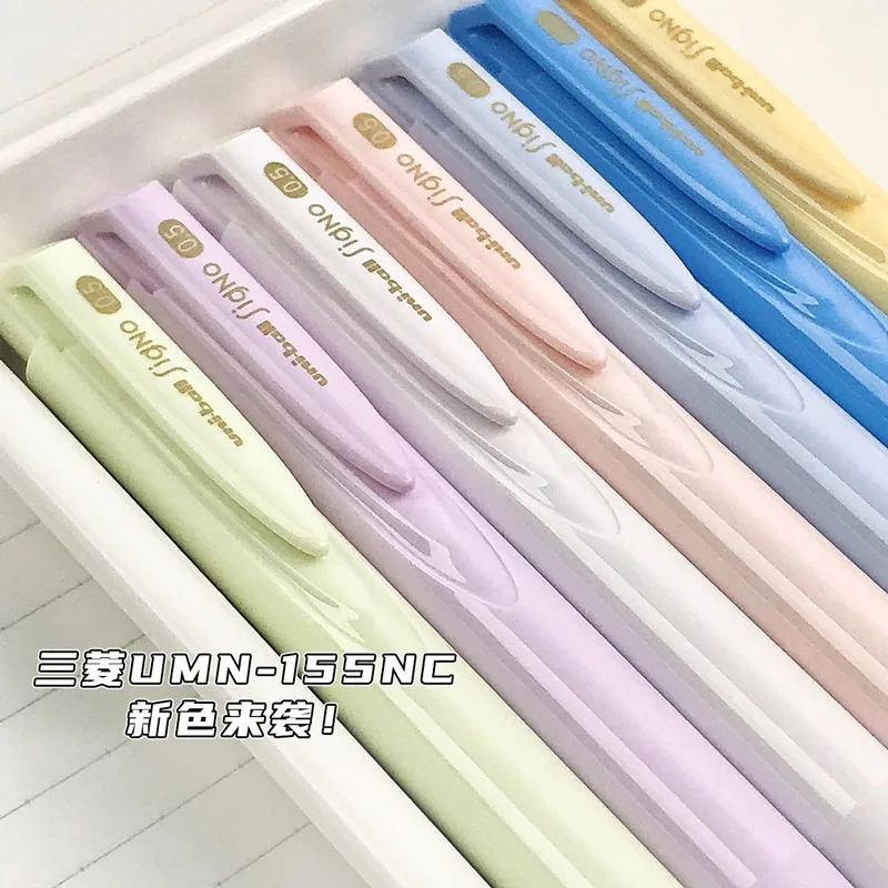 New Uni Smooth Gel Pen 0.5mm SIGNO Low Damping Nib Summer Color Barrel Quick-Dry Japanese Pen Refillable Office School Supplies