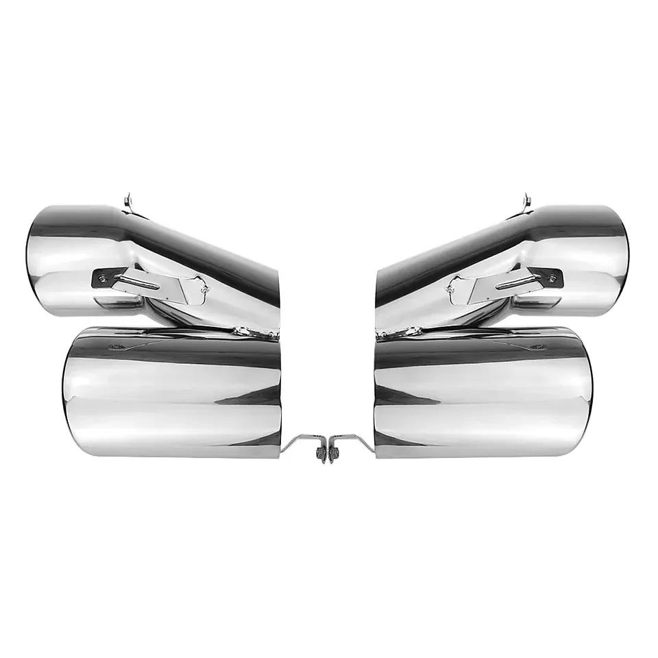 Exhaust Muffler Pipe for Honda Accord Sport/EX-L/Touring 2018 2019 2020 2021 2022 Chrome Rear Tailpipe Quad Tips