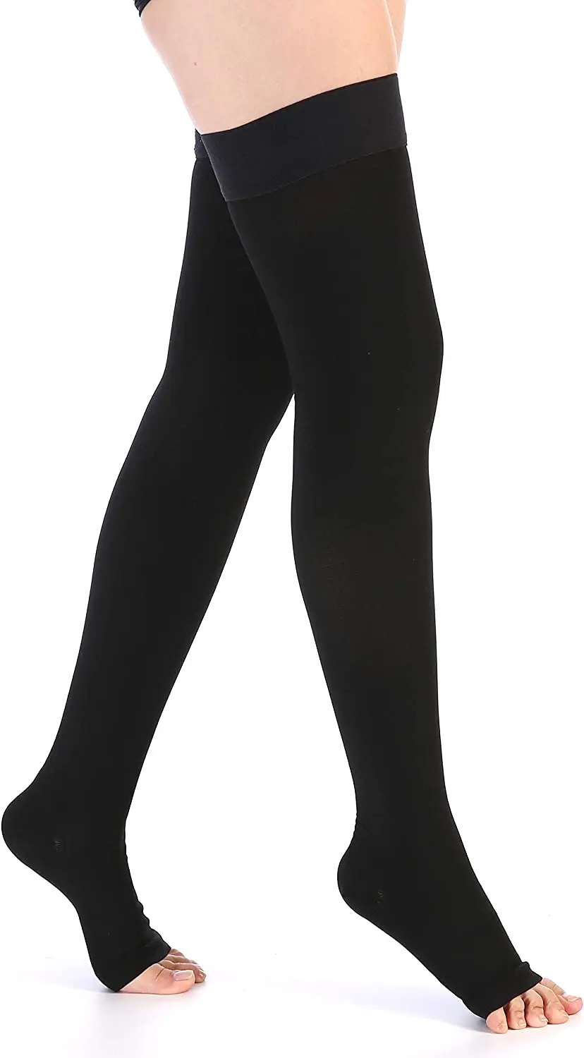 

Медицинские компрессионные носки 30-40 мм рт. ст., эластичные компрессионные носки для кормления варикозного расширения вен, третья компрессия выше колена