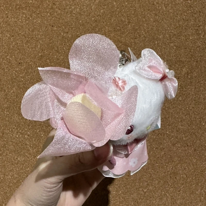 Plush Toy Limited Black Leather Kt Cat Pendant Uniform Kt Cat Backpack Hanging Decoration Keychain Pendant Cotton Filling Gift