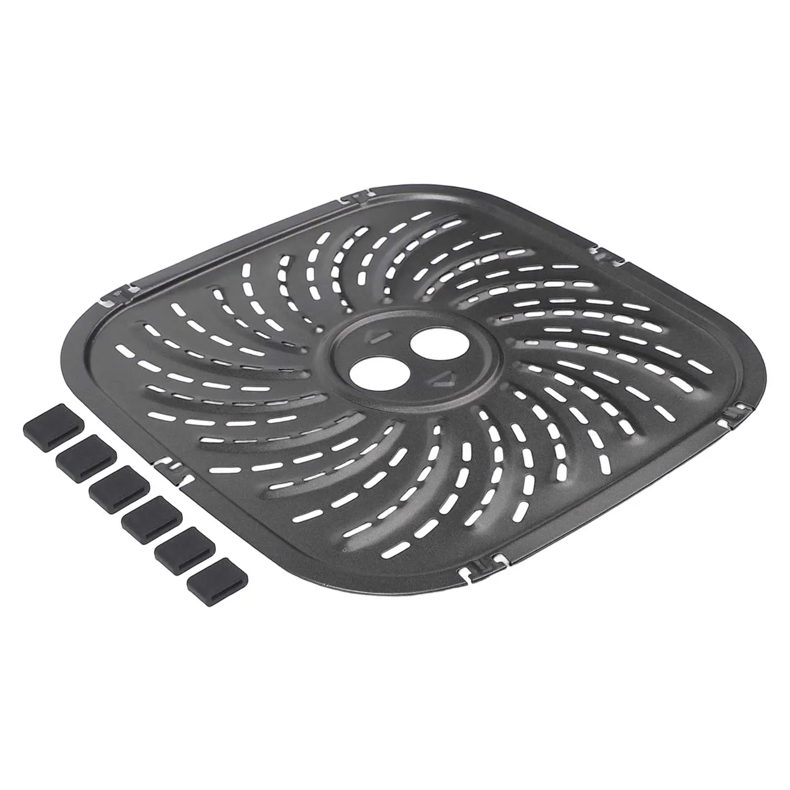 8QT Nonstick Grill Plate For PowerXL For Vortex Pro Air Fryer Convenient Cooking Accessory With Long Lasting Carbon Steel Design