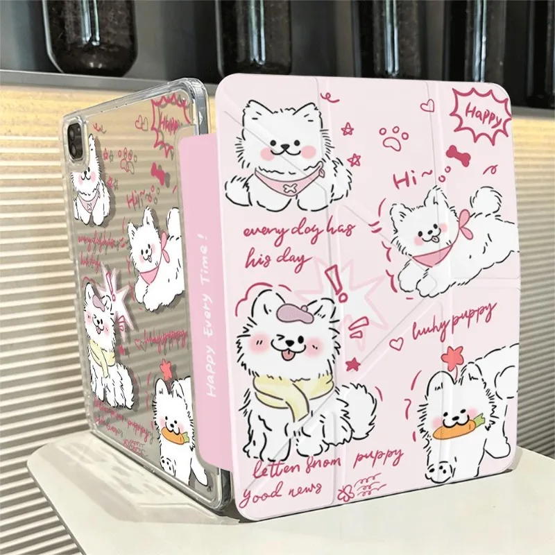 Pink Collection 3+Y-Shaped Folding Cover for IPad Air 6 Case IPad 10th Gen Air 4/5 10.9 Pro 11 2nd 3rd 4th IPad 10.2 7th 9th 8th