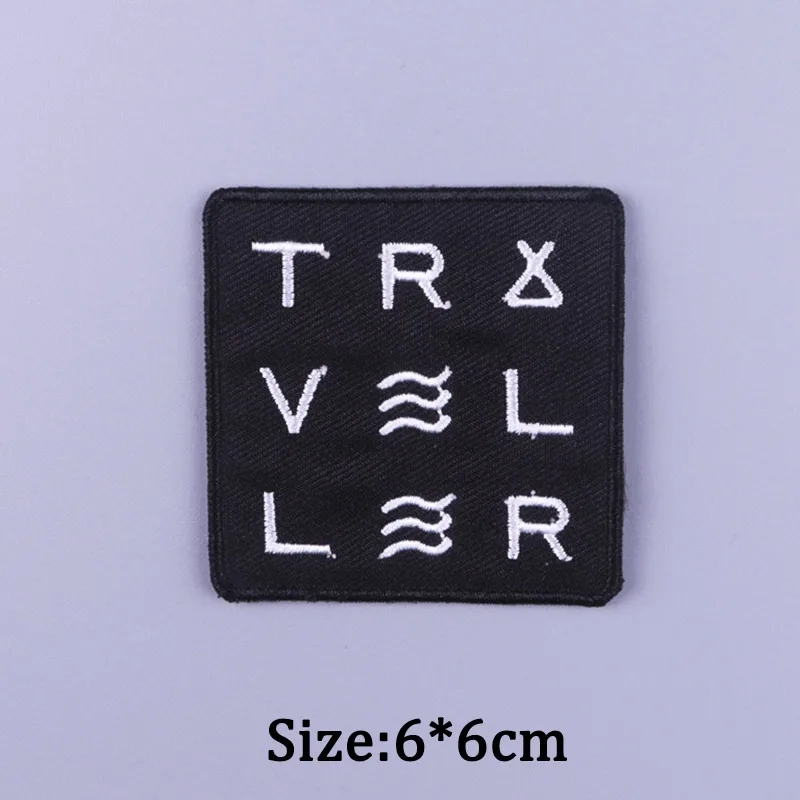 Van Gogh Stickerei Patches Für Kleidung Jesus Kreuz Patch Aufkleber DIY Eisen Auf Patches Für Kleidung Brief Punk Abzeichen Applique – Detail 30