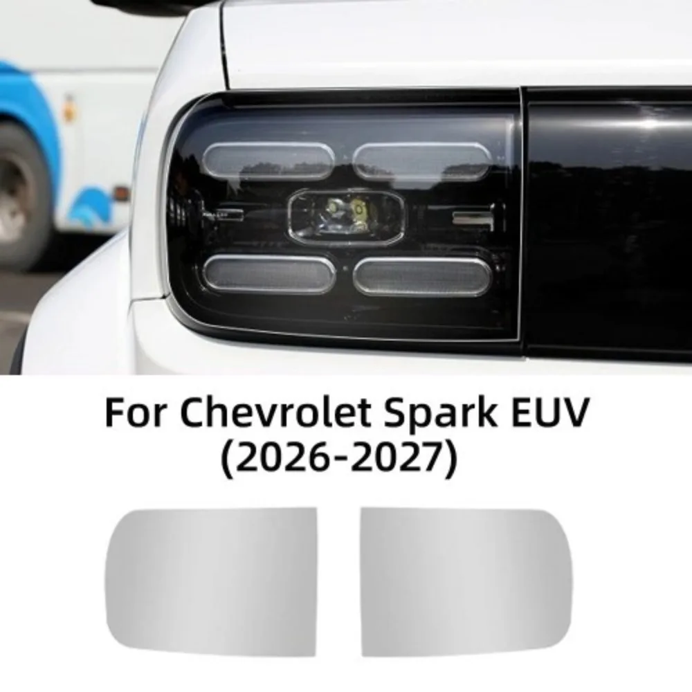 TPU Car Headlight Protective Film For Chevrolet Spark EUV 2025-2026 PPF Transport & Smoke Anti-Scratch Auto External Accessories