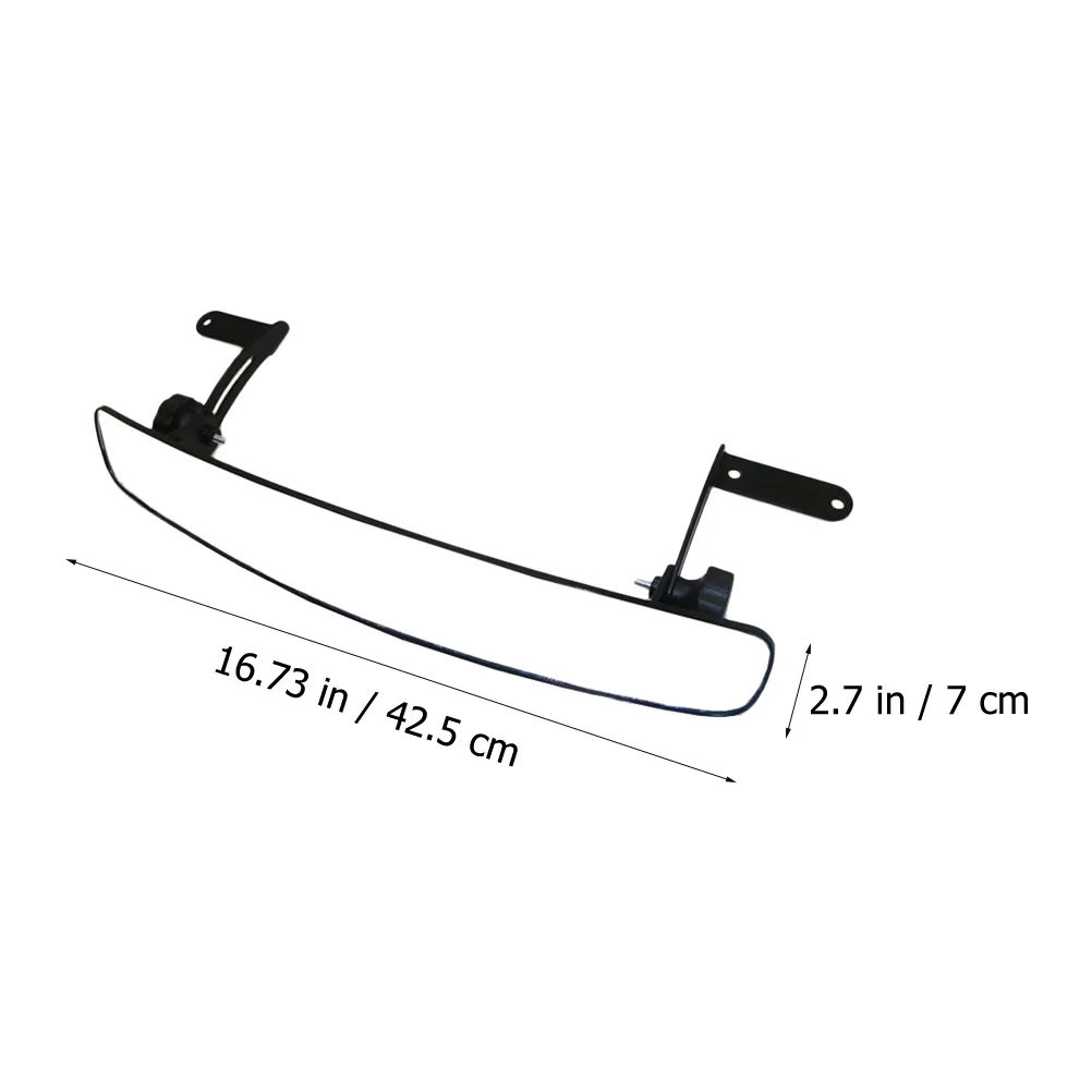 

1Set Adjustable Golf Cart Rearview Mirror High ABS Professional Car Mirror Stable Fit No Tools Needed