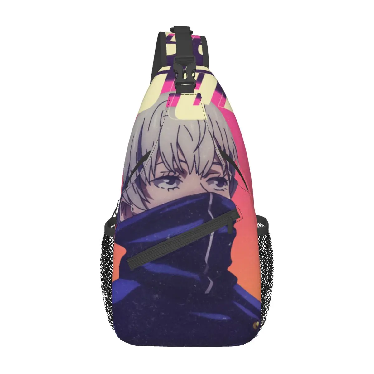 Toge Inumaki Jujutsu Kaisen torba ze sznurkiem torba Crossbody na klatkę piersiową z paskiem na ramię plecak podróżny małe plecaki turystyczne zimny okład Anime