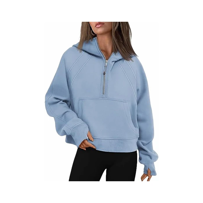 Sweat à capuche coupe ample pour femmes, vêtements transfrontaliers f fermeture éclair Fce doublé ort Sle 69, Streetwear confortable