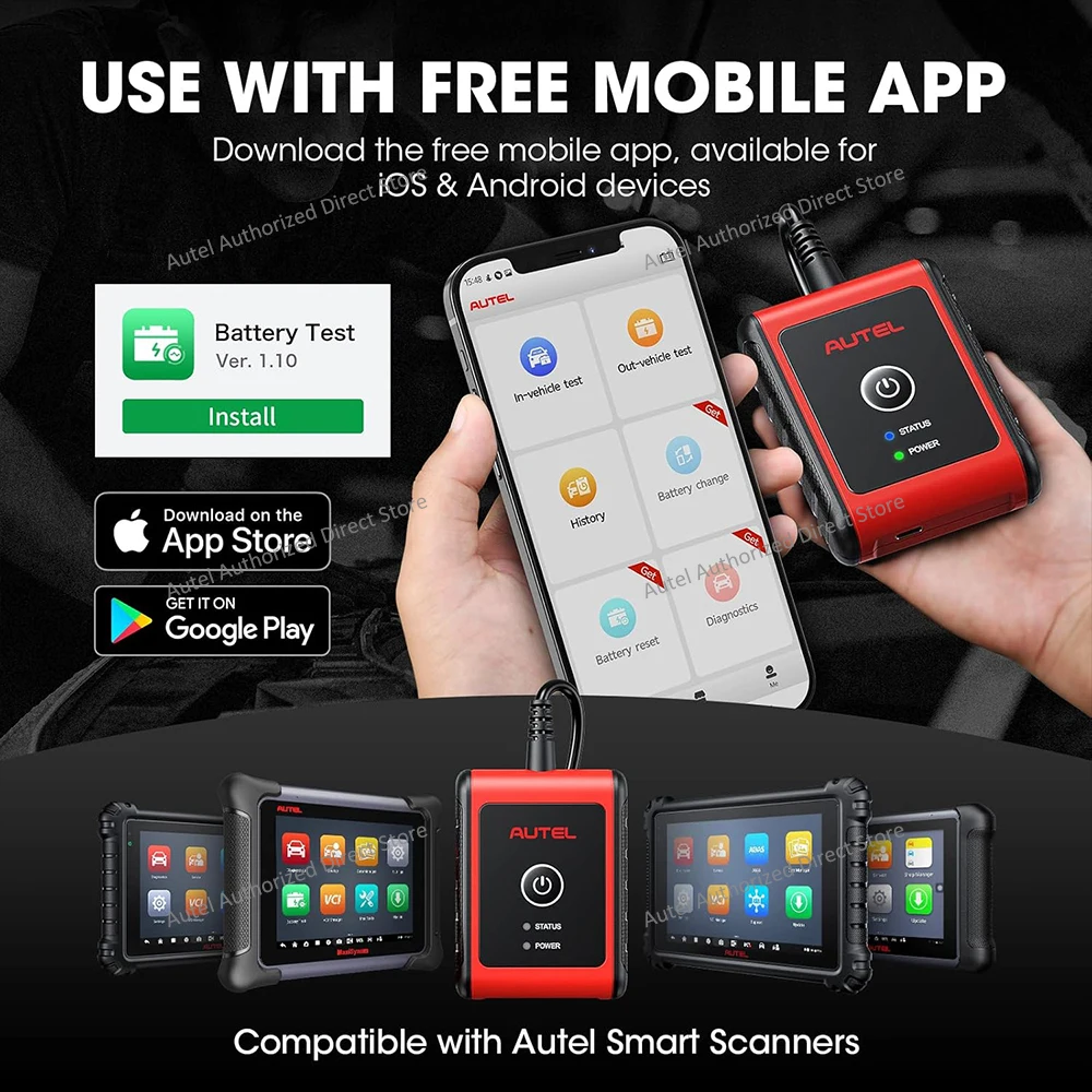 Picture 8: Autel MaxiBAS BT506 Car Battery Tester, 6V 12V 100-2000 CCA Car Battery Analyzer, 12V 24V Auto Cranking/Charging System Test