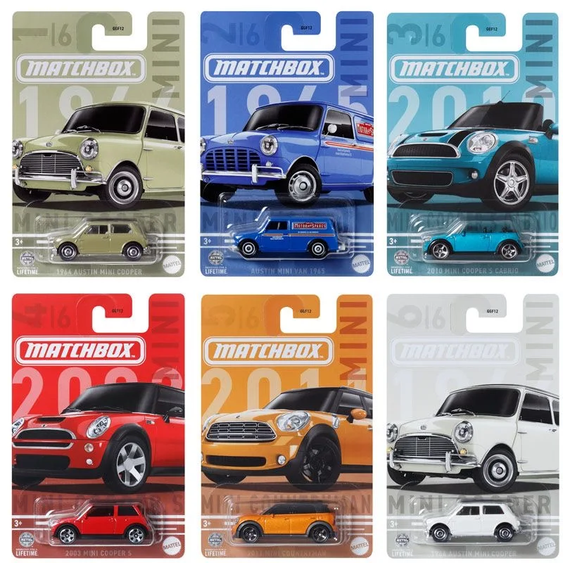 Matchbox Car MINI COOPER SERIES 1/64 Metal Die-cast Model Collection Toy Vehicles GGF12