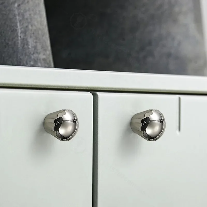 Modern Simple Zinc Alloy Cabinet Door Handle High Grade Single Hole Pull for Wardrobe Coffee Table Bookcase Furniture
