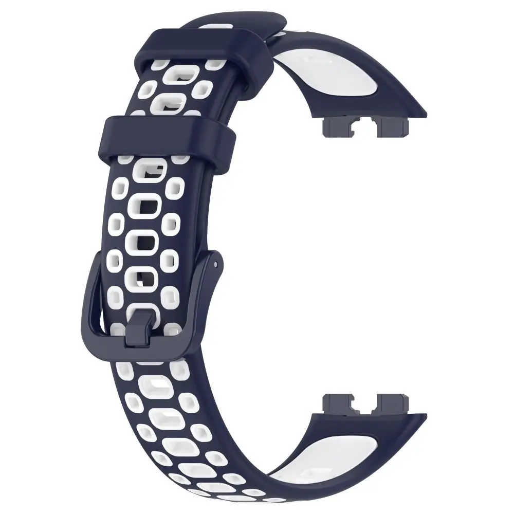 

New Two-Color Silicone Watch Strap Replacement Breathable Bracelet Smart Watch Buckle Watchband for Huawei Band 8