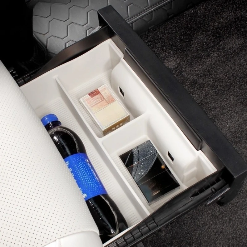 

For Chery iCAR V23 2025 Under Seat Storage Box Silicone Anti-slip Seat Organizer Protective Pad Interior Tidying Accessories