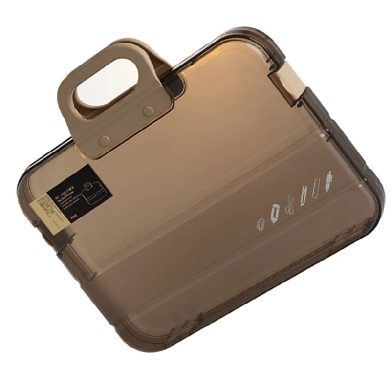 

Plastic File Folder with Lock Handle Portable Box