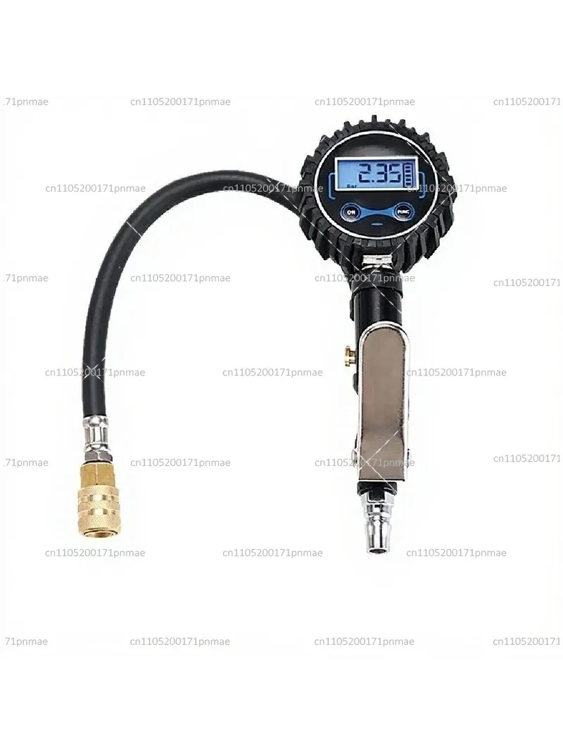 Digital Tire Inflator Gauge with LED Display, 200 PSI Quick Fill Air Chuck for Car Truck Motorcycle, Pressure Test Tool
